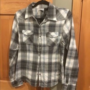 Harley long sleeve embroidered shirt